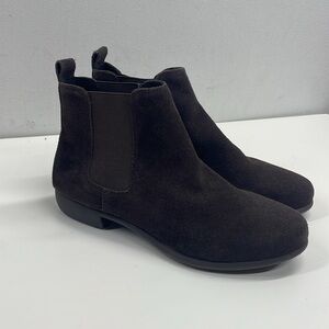 Aerosoles Women's Step Dance Suede Ankle Boots in Brown Size 7